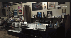 Desktop Screenshot of lonewolfbodyart.net