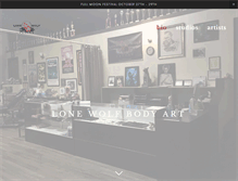 Tablet Screenshot of lonewolfbodyart.net